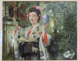 日本の花瓶、1870年頃
